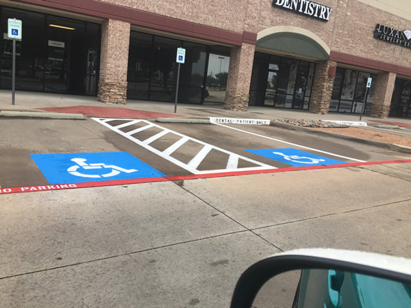Handicap ADA Compliance Striping in Tyler, Texas
